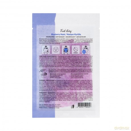 Soo´AE Blueberry Antioxidant Cloth Mask (Food Story Mask) 25 g