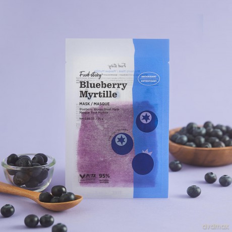 Soo´AE Blueberry Antioxidant Cloth Mask (Food Story Mask) 25 g