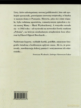 Kapitana Borchardta Listy Do Kasi (MARII Frontczakówny) - Karol Olgierd Borchardt [KSIĄŻKA]