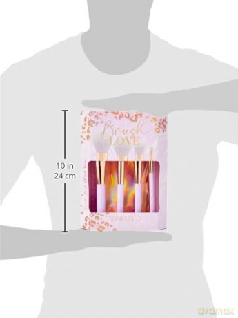 SUNKISSED Gift set of cosmetic brushes Brush Love Eco Packaging