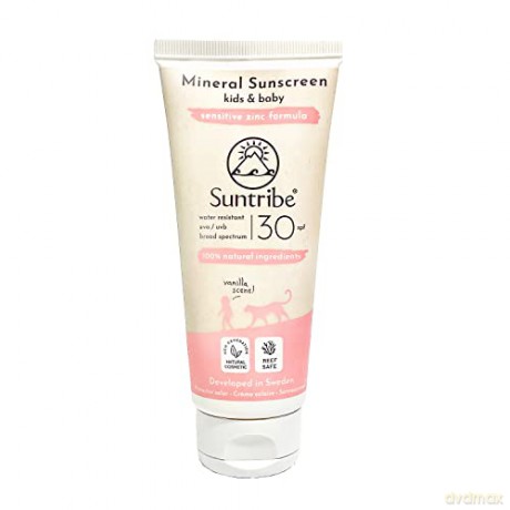 Suntribe Natural mineral sunscreen for children Vanilla SPF 30 100 ml