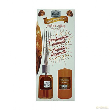 Sweet Home Collection Gift set Orange and Cinnamon diffuser + candle
