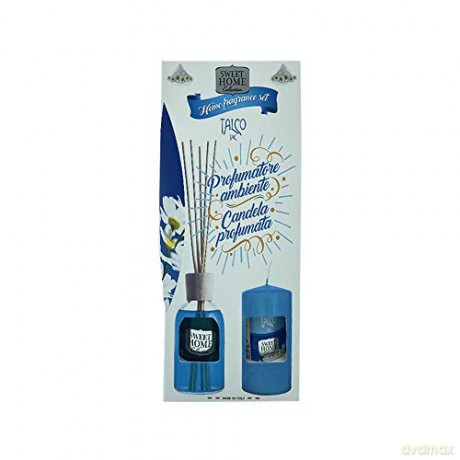 Sweet Home Collection Gift set Talco diffuser + candle (Home Fragrance Set)