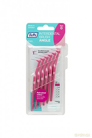 TePe Interdental brushes Angle 6 pc - Variant: 0,45 mm pink