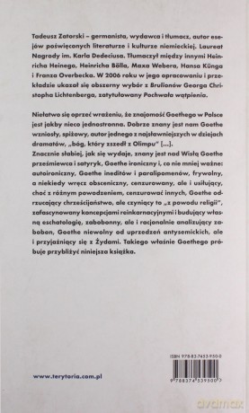 Goethe Mniej Znamy - Tadeusz Zatorski [KSIĄŻKA]