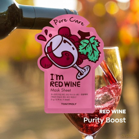 Tony Moly I`m Red Wine (Pore Care Mask Sheet) 21 ml