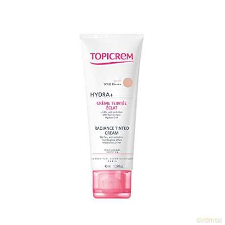 Topicrem Moisturizing toning skin cream SPF 40 (Radiance Tinted Cream) 40 ml - Shade: Light