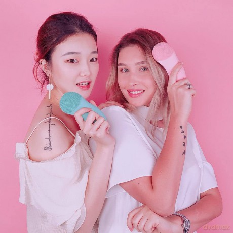 TOUCHBeauty Sonic silicone face cleansing brush pink 1788R