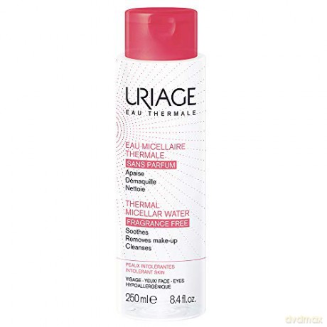 Uriage Micellar Cleansing Water without Perfume for Sensitive Skin with Eau Thermale (Thermal Micellar Water) - Volume: 250 ml
