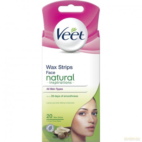Veet Cold wax strips for the face with argan oil 20pc