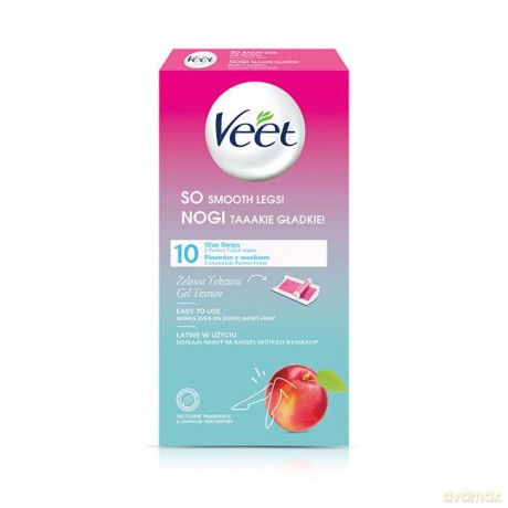 Veet Depilatory tapes for legs with the scent of nectarine 10 pcs