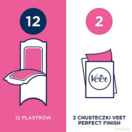 Veet Hypoallergenic wax strips for legs Mini ma 12 pcs