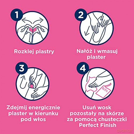 Veet Hypoallergenic wax strips for legs Mini ma 12 pcs