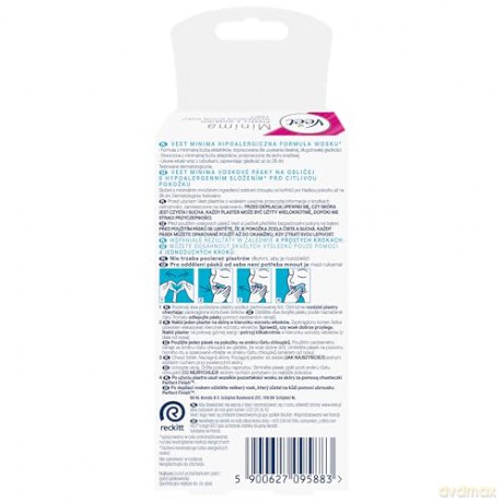 Veet Hypoallergenic wax strips for the face Mini ma 20 pcs