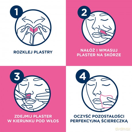 Veet Hypoallergenic wax strips for the face Mini ma 20 pcs