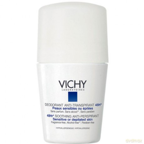 Vichy Antiperspirant Deodorant-48h roll-on for sensitive or depilated skin (Soothing Anti-perspirant) 50 ml