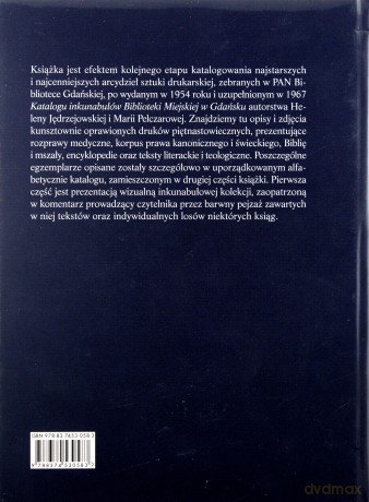 Muzeum Czarnej Sztuki Katalog Inkunabułów Pan Biblioteki Gdańskiej (twarda) - Beata Gryzio [KSIĄŻKA]