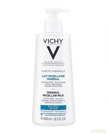 Vichy Pureté Thermale Mineral Micellar Milk for Dry Skin (Mineral Micellar Milk) - Volume: 400 ml