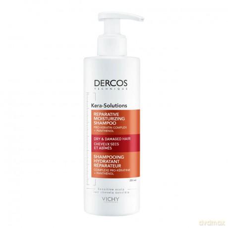 Vichy Restorative shampoo for dry and damaged hair Dercos a ceramic Solutions (Resurfacing Shampoo) - Volume: 250 ml