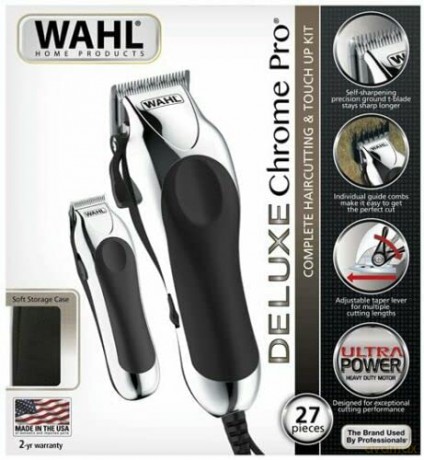 Wahl Deluxe Chrome Pro Hair Clipper 20103-0467