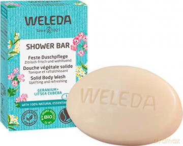 Weleda Aromatic herbal soap Geranium + Litsea Cubeba (Shower Bar) 75 g