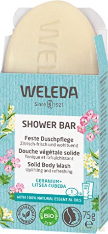 Weleda Aromatic herbal soap Geranium + Litsea Cubeba (Shower Bar) 75 g