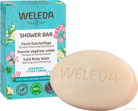 Weleda Aromatic herbal soap Geranium + Litsea Cubeba (Shower Bar) 75 g