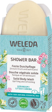 Weleda Aromatic herbal soap Geranium + Litsea Cubeba (Shower Bar) 75 g