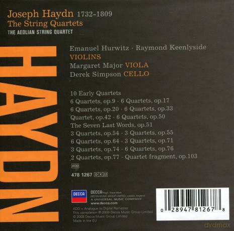 Aeolian String Quartet: Haydn:String Quartets [22CD]