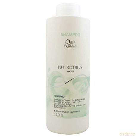 Wella Professionals Hydrating Shampoo for Wavy and Curly Hair Nutricurls (Shampoo for Wave s) - Volume: 1000 ml