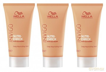 Wella Professionals Nourishing Mask for Dry and Damaged Hair Invigo Nutri- Enrich (Deep Nourishing Mask) - Volume: 30 ml