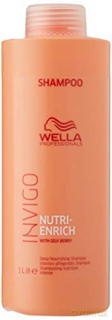 Wella Professionals Nourishing Shampoo for Dry and Damaged Hair Invigo Nutri- Enrich (Deep Nourishing Shampoo) - Volume: 1000 ml