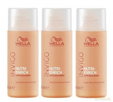 Wella Professionals Nourishing Shampoo for Dry and Damaged Hair Invigo Nutri- Enrich (Deep Nourishing Shampoo) - Volume: 50 ml