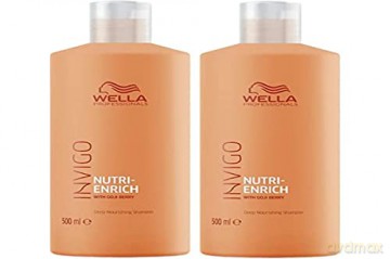 Wella Professionals Nourishing Shampoo for Dry and Damaged Hair Invigo Nutri- Enrich (Deep Nourishing Shampoo) - Volume: 500 ml