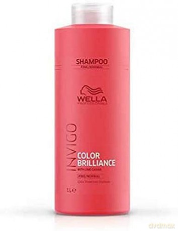 Wella Professionals Shampoo for Fine and Normal Hair Invigo Color Brilliance (Color Protection Shampoo) - Volume: 1000 ml