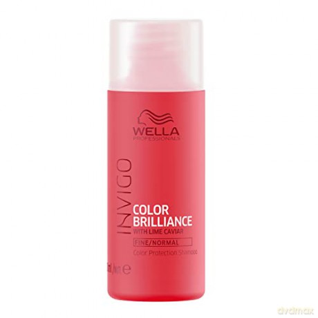 Wella Professionals Shampoo for Fine and Normal Hair Invigo Color Brilliance (Color Protection Shampoo) - Volume: 50 ml