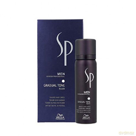 Wella Professionals Toning Foam hair for men 60 ml + Shampoo hair 30 ml SP Men (Gradual Tone) - Shade: black