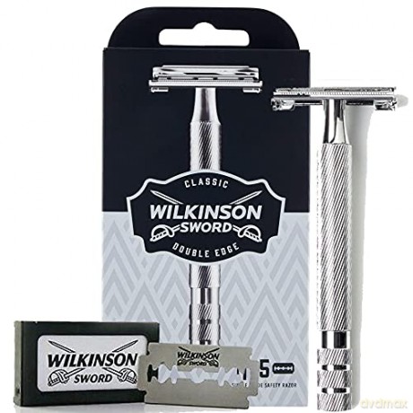 Wilkinson Sword Metal shaver for men Double Edge Class ic