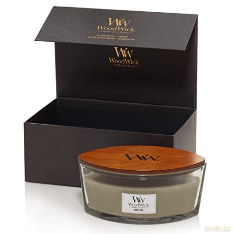 WoodWick Fireside ship scented candle in a gift box of 453.6 g