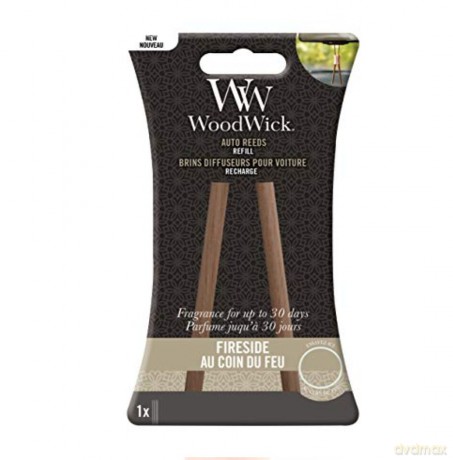 WoodWick Replacement Car Sticks Fireside (Auto Reeds Refill)