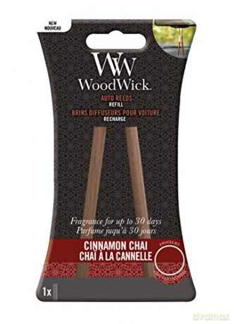 WoodWick Replacement incense sticks for Cinnamon Chai (Auto Reeds Refill)