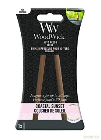 WoodWick Replacement incense sticks for Coastal Sunset car (Auto Reeds Refill)
