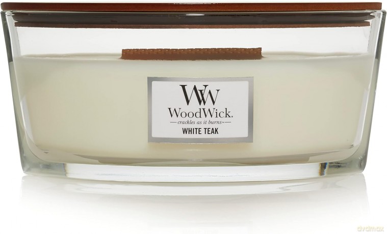 WoodWick Scented candle boat White Teak 453.6 g