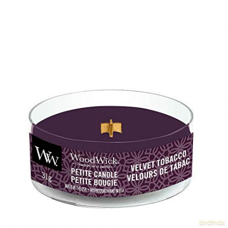 WoodWick Scented candle Petite Velvet Tobacco 31 g