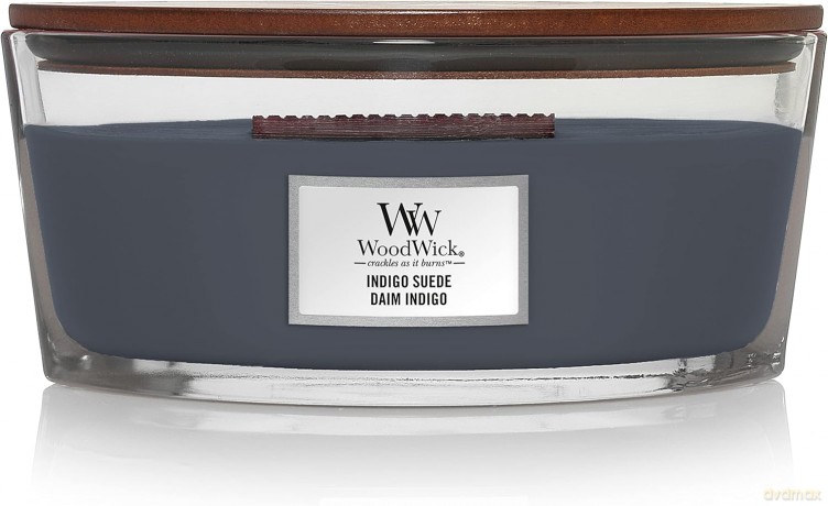WoodWick Scented candle ship Indigo Suede 453.6 g