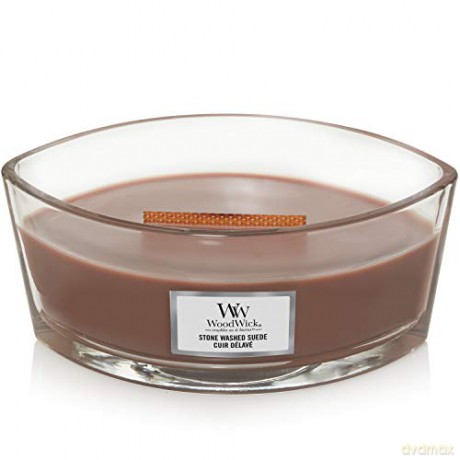 WoodWick Scented candle ship Stone Washed Suede 453 g