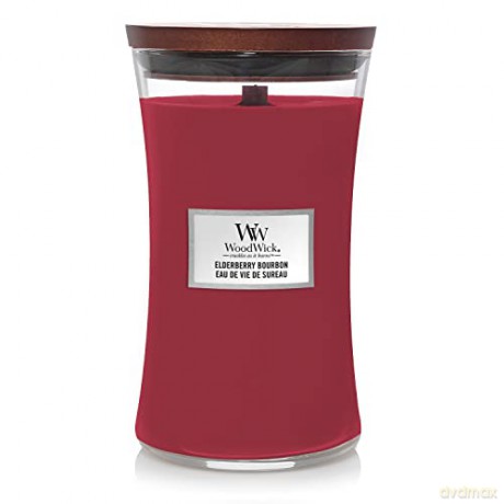 WoodWick Scented candle vase Elderberry Bourbon 609 g