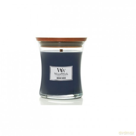 WoodWick Scented candle vase Indigo Suede 85 g