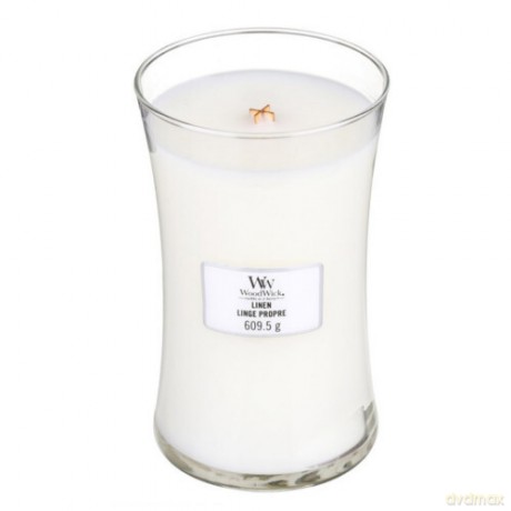 WoodWick Scented candle vase Linen 609.5 g