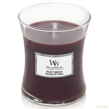 WoodWick Scented candle vase medium Velvet Tobacco 275 g